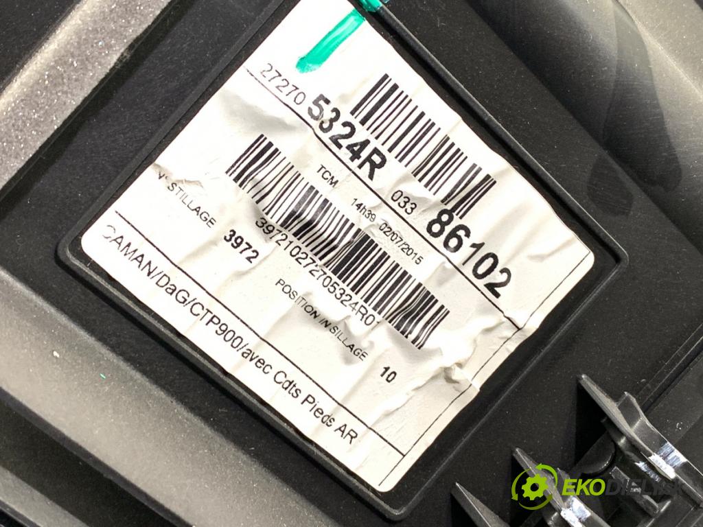 RENAULT CLIO IV liftback 2015 66 kW 1.5 dCi 90 1461 topné těleso radiátor topení KOMBAJN 272705324R