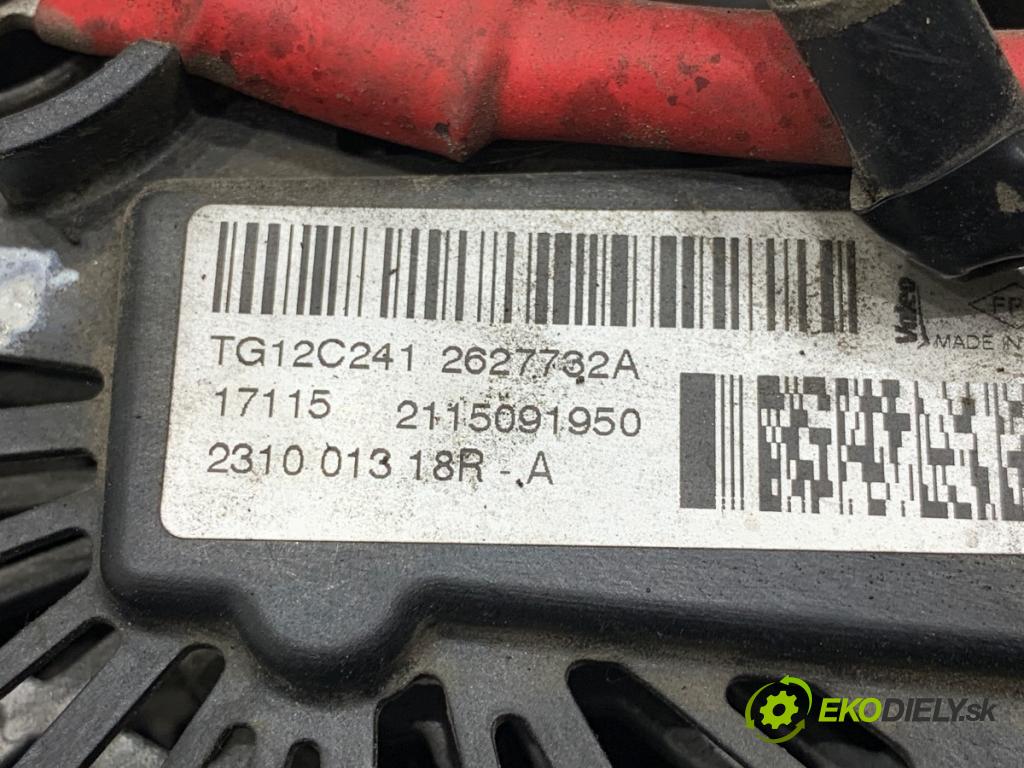 RENAULT CLIO IV liftback 2015 66 kW 1.5 dCi 90 1461 Alternátor 231001318R (Alternátor)