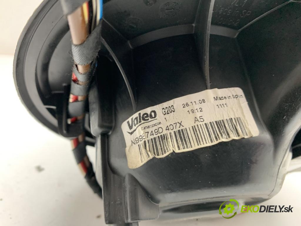 VW EOS kabriolet 2008 103 kW 2.0 TDI 1968 ventilátor kúrenia N995749D