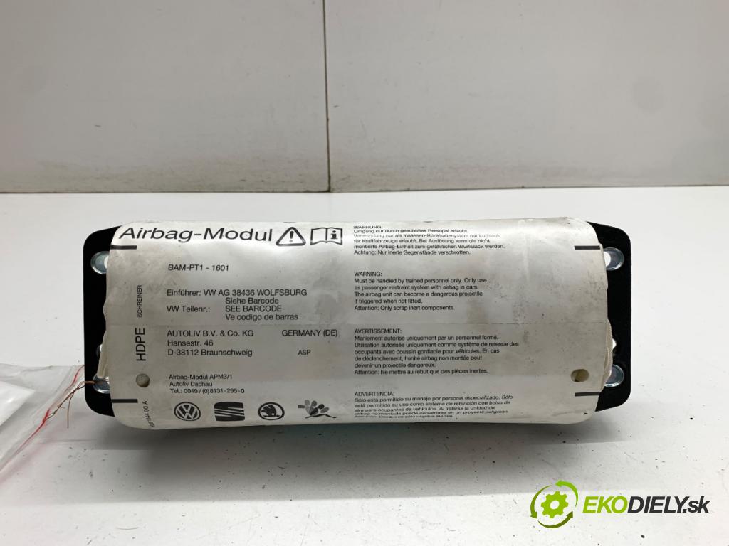 VW EOS kabriolet 2008 103 kW 2.0 TDI 1968 AirBag spolujazdca 1Q0880204 (Airbag)