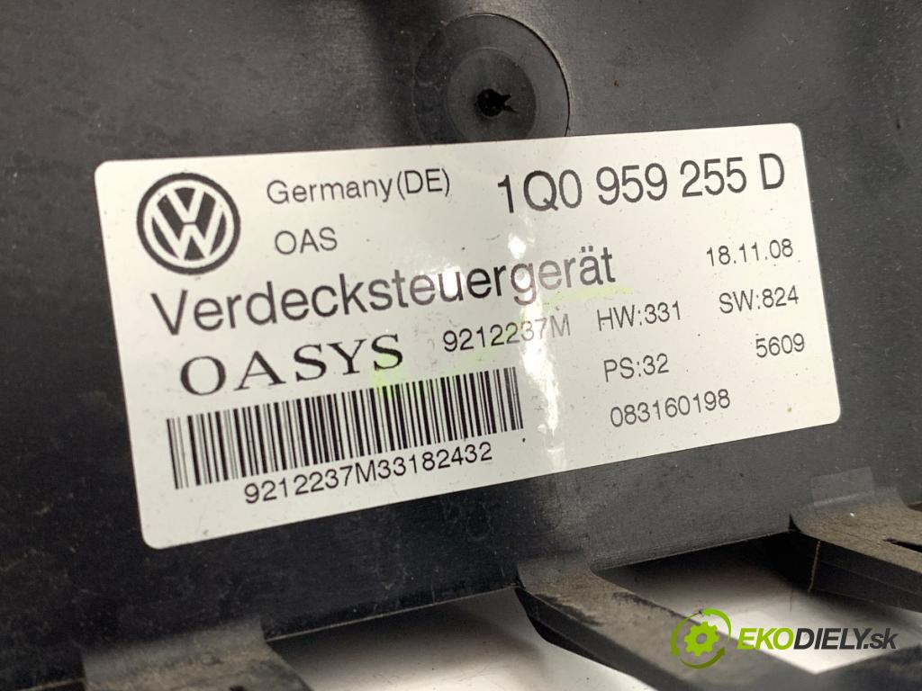VW EOS kabriolet 2008 103 kW 2.0 TDI 1968 modul řídící jednotka STŘECHA: 1Q0959255D
