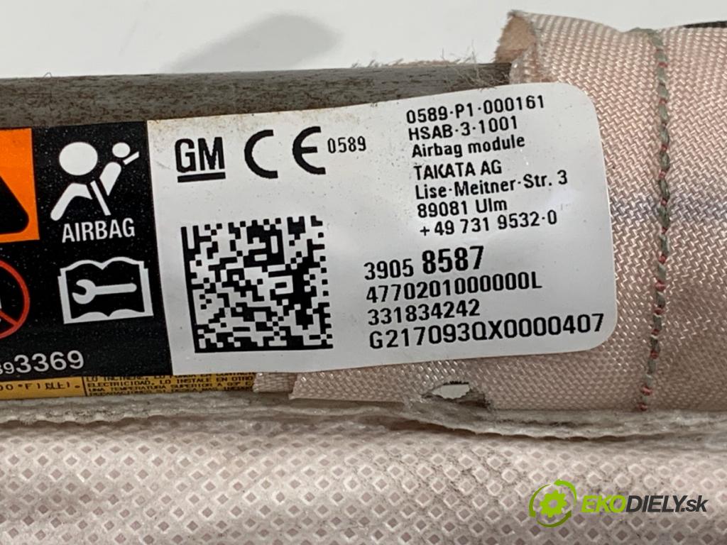 OPEL ASTRA K Kombi 2017 110 kW 1.4 Turbo (35) 1399 Stropný ľavy 39058587
