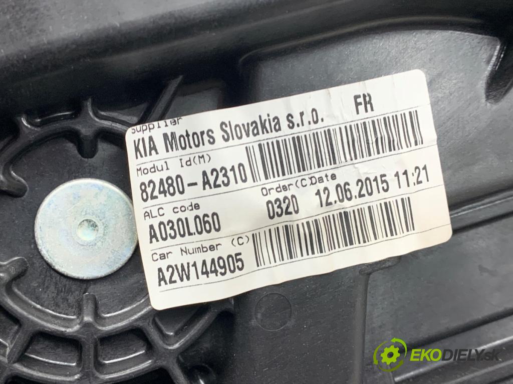 KIA CEED Kombi 2015 94 kW 1.6 CRDi 128 1582 Mechanizmus okna pravy predný 82480-A2310