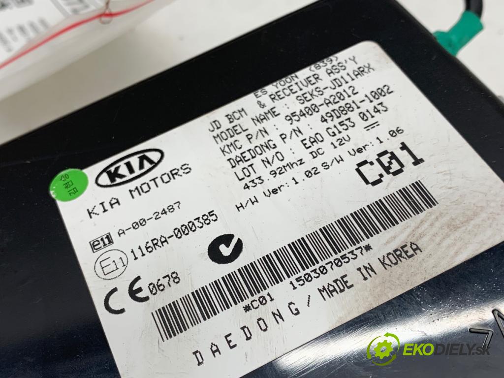 KIA CEED Kombi 2015 94 kW 1.6 CRDi 128 1582 Modul BCM 95400-A2012 (Riadiaca jednotka ostatné)