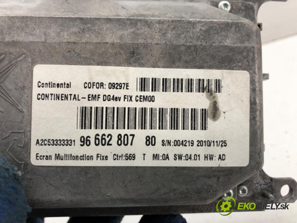 PEUGEOT 508 I sedan 2011 82 kW 1.6 HDi 1560 Displej 9666280780 (Přístrojová deska)