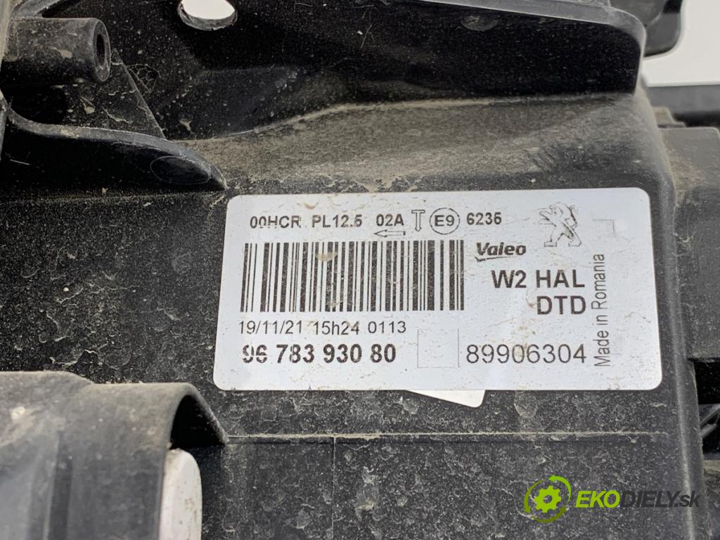 PEUGEOT 508 I sedan 2011 82 kW 1.6 HDi 1560 světlomet pravý přední část 9678393080