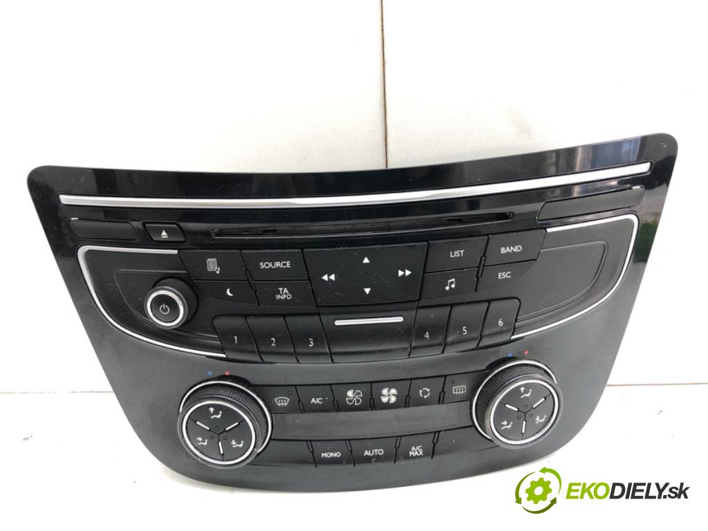 PEUGEOT 508 I sedan 2011 82 kW 1.6 HDi 1560 Panel ovládania kúrenia 96656643XZ (Prepínacie páčky pod volantom)