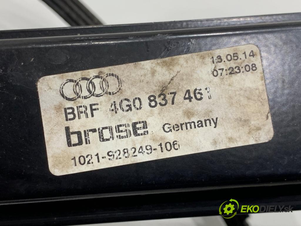 AUDI A6 C7 sedan 2014 180 kW 3.0 TDI quattro 2967 Mechanizmus okna ľavy predný 4G0837461
