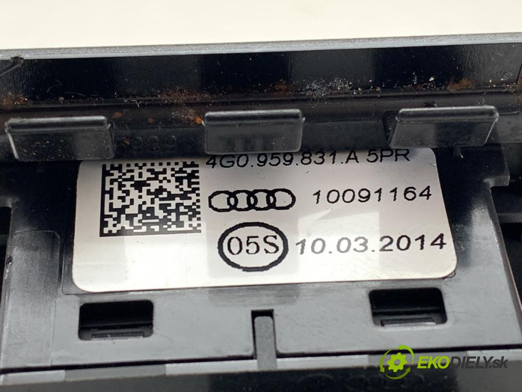 AUDI A6 C7 sedan 2014 180 kW 3.0 TDI quattro 2967 Prepínač otvárania dverí 4G0959831A (Prepínacie páčky pod volantom)