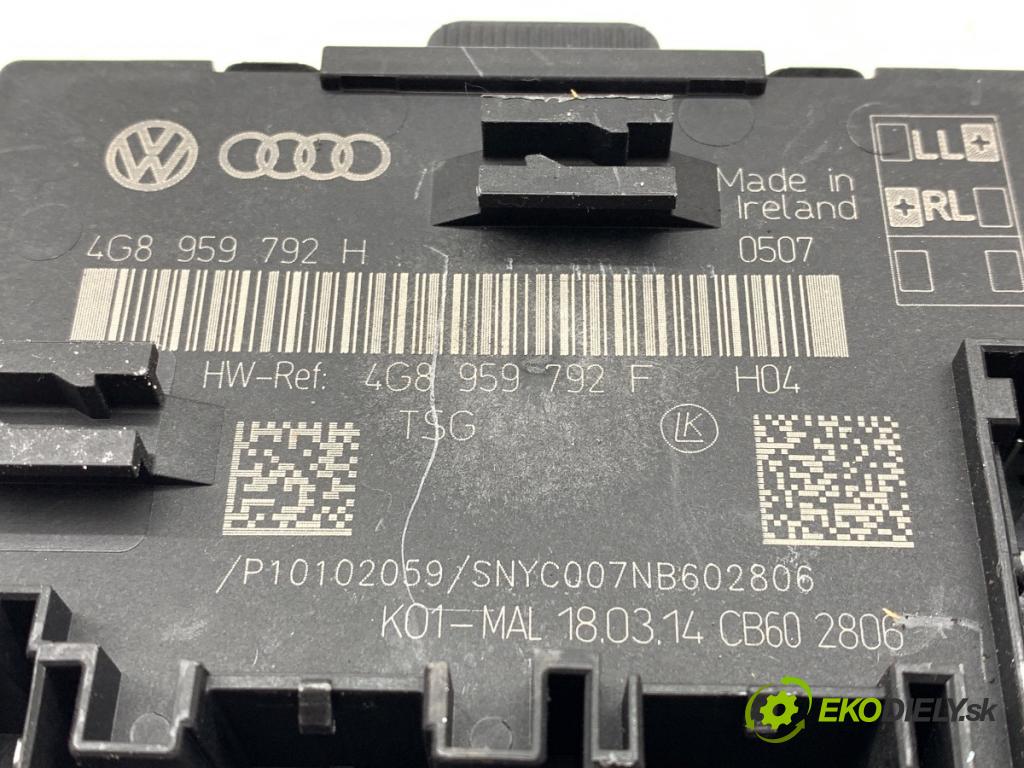 AUDI A6 C7 sedan 2014 180 kW 3.0 TDI quattro 2967 modul dveře pravý přední část 4G8959792H (Řídící jednotka dveří)