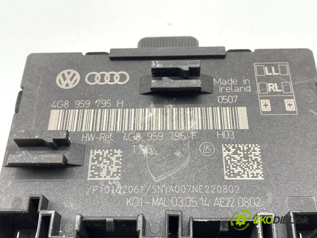 AUDI A6 C7 sedan 2014 180 kW 3.0 TDI quattro 2967 modul dveře levý zadní část 4G8959795H