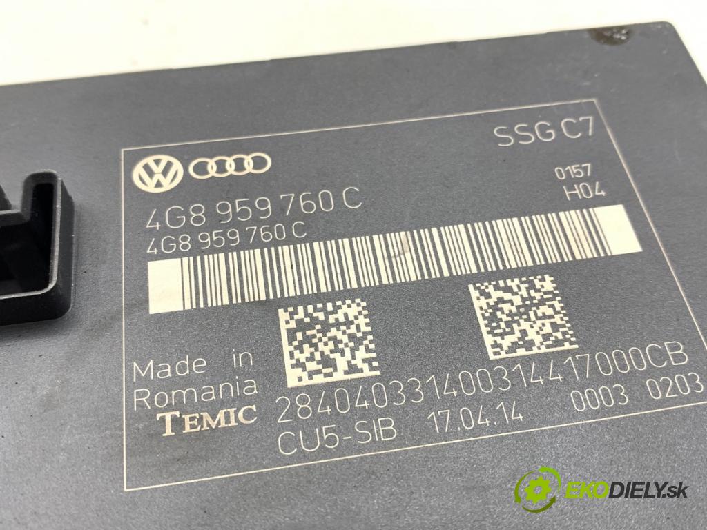 AUDI A6 C7 sedan 2014 180 kW 3.0 TDI quattro 2967 modul sedačky 4G8959760C