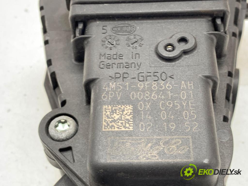 VOLVO V50 Kombi 2005 80 kW 1.6 D 1560 Potenciometer plynu 4M51-9F836-AH (Potenciometer plynového pedálu)