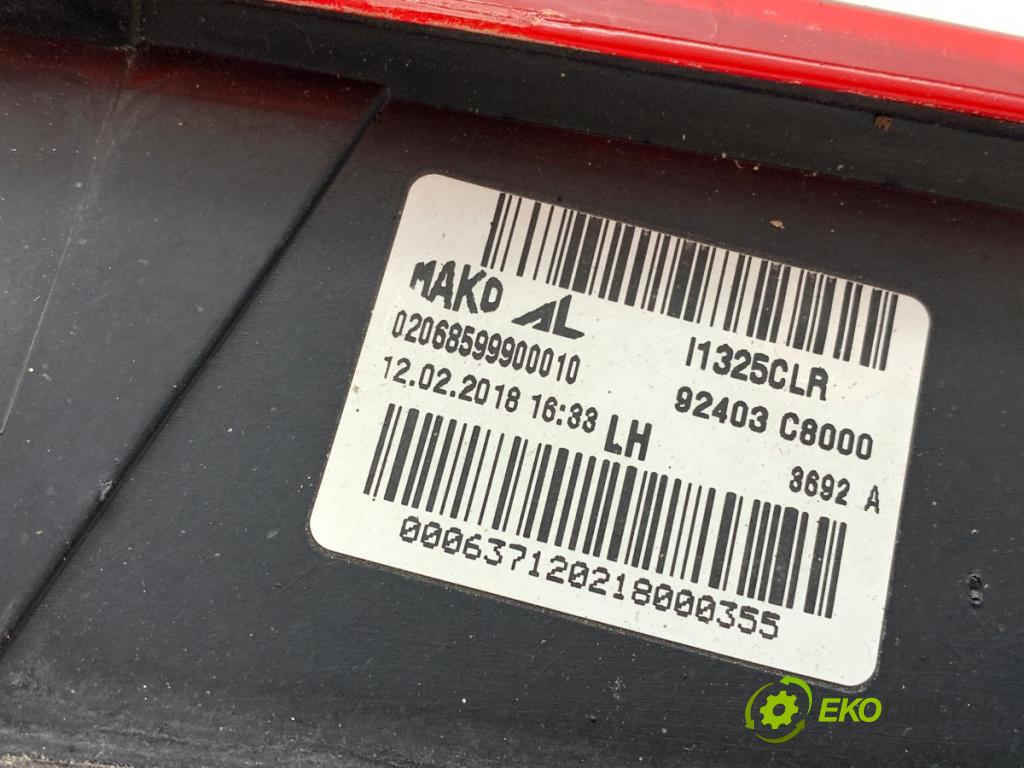 HYUNDAI i20 II liftback 2018 62 kW 1.2 1248 Svetlo ľavy zad UVNITŘ: 92403-C8000