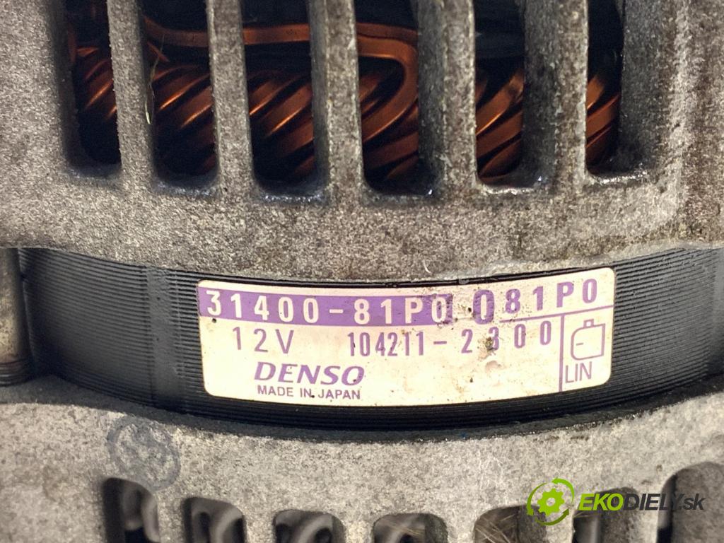 SUZUKI SWIFT V liftback 2019 66 kW 1.2 (A2L412) 1242 Alternátor 31400-81P0 (Alternátor)