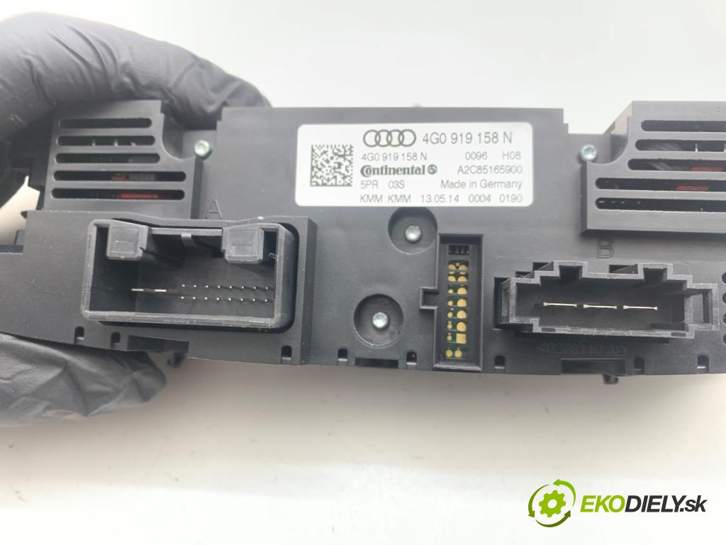AUDI A6 C7 sedan 2014 180 kW 3.0 TDI quattro 2967 Panel ovládaní topení zadní část 4G0919158N