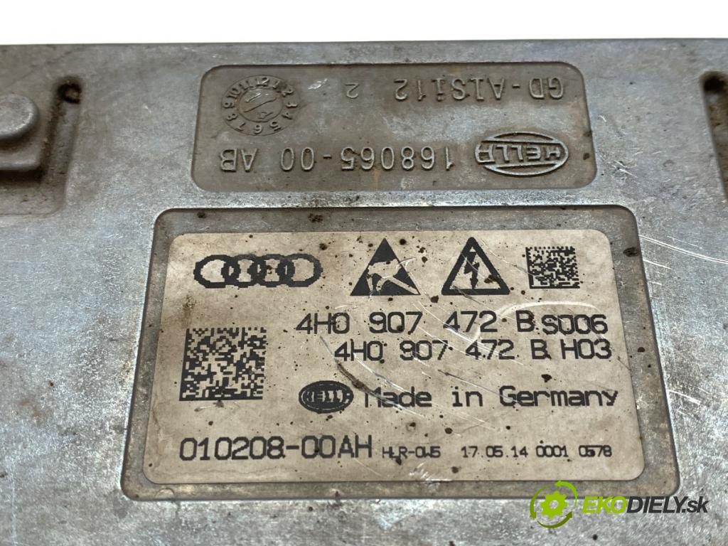 AUDI A6 C7 sedan 2014 180 kW 3.0 TDI quattro 2967 měnič XENON 4H0907472B (Řídící jednotka xenonu)