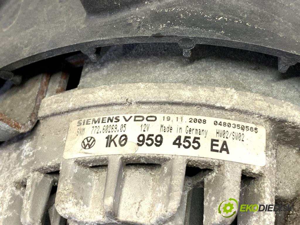 VW EOS kabriolet 2008 103 kW 2.0 TDI 1968 Ventilátor chladiča 1K0959455EA (Ventilátor)