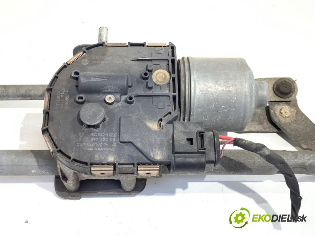 VW EOS kabriolet 2008 103 kW 2.0 TDI 1968 Mechanizmus stieračov predný 1Q1955023A (Motorček stieračov predný)