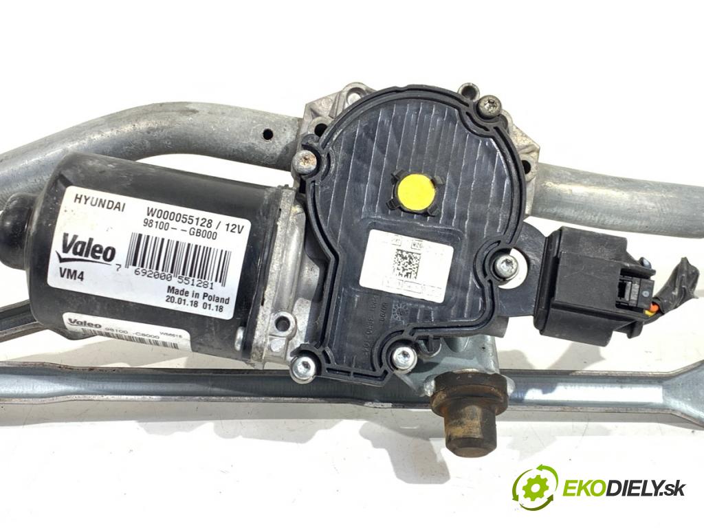HYUNDAI i20 II liftback 2018 62 kW 1.2 1248 mechanismus stěračů přední část W000055128 (Motorek stěračů přední)