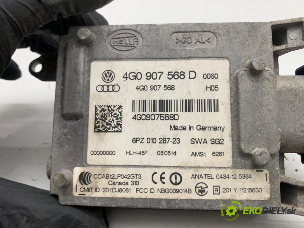 AUDI A6 C7 sedan 2014 180 kW 3.0 TDI quattro 2967 RADAR: PASA rýchlosti 4G0907568D