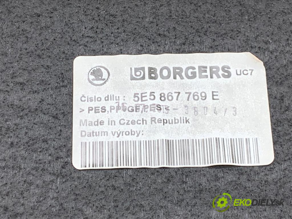 SKODA OCTAVIA III liftback 2019 85 kW 1.6 TDI 1598 pláto zadní část 5E5867769E