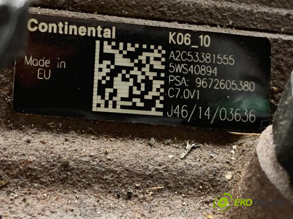 PEUGEOT 508 I sedan 2011 82 kW 1.6 HDi 1560 pumpa vstřikovací 9672605380 (Vstřikovací čerpadlo)