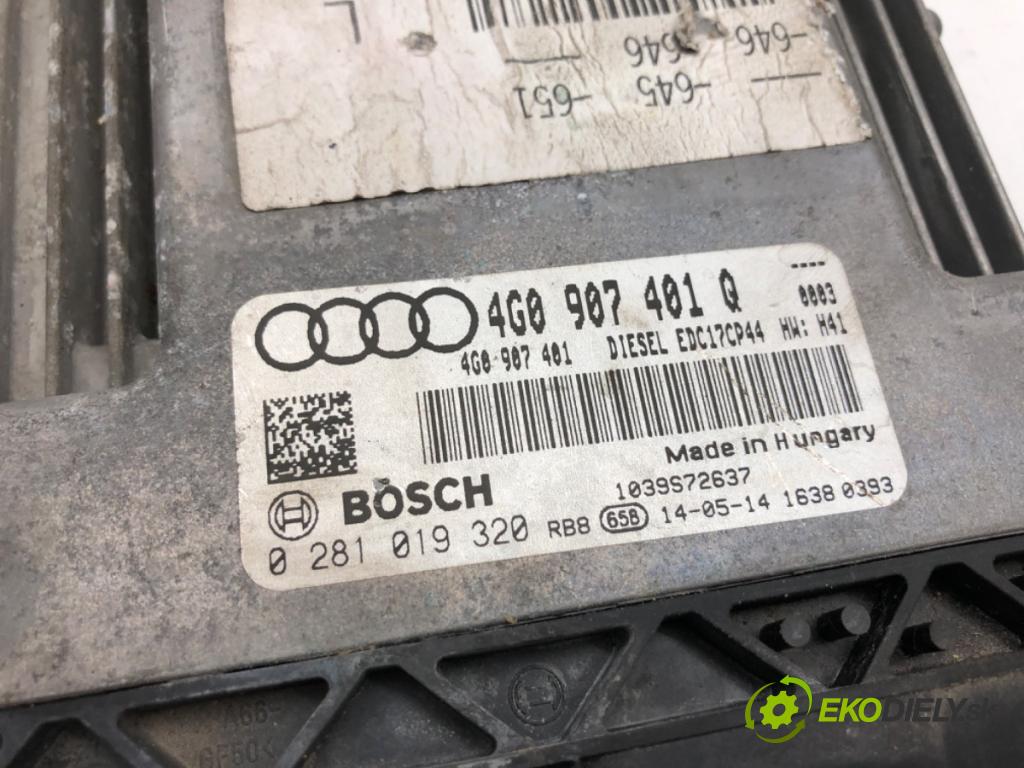 AUDI A6 C7 sedan 2014 180 kW 3.0 TDI quattro 2967 riadiaca jednotka Motor 4G0907401Q (Riadiaca jednotka)