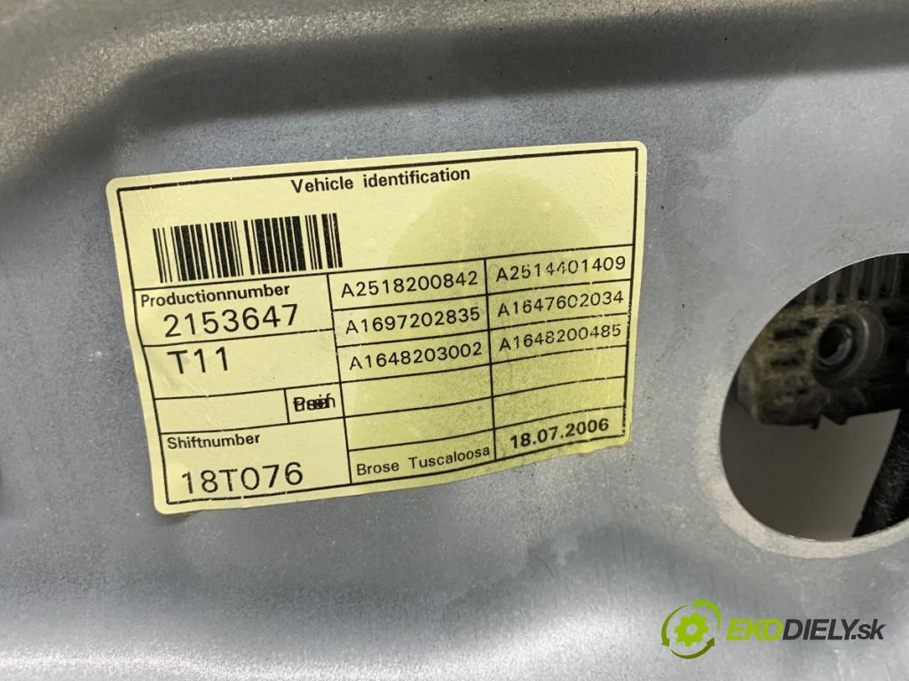 MERCEDES-BENZ X164 SUV 2006 165 kW GL 320 CDI 4-matic (164.822) 2987 mechanismus okna pravý přední část A2518200842