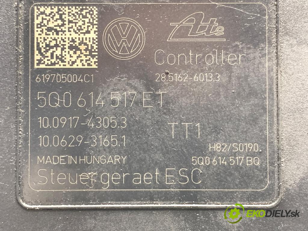 SKODA OCTAVIA III liftback 2019 85 kW 1.6 TDI 1598 Pumpa ABS 5Q0614517ET (Pumpa ABS)