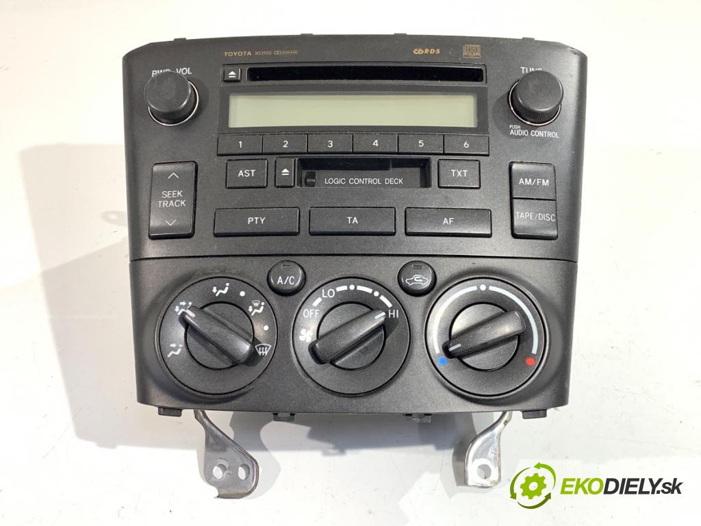TOYOTA AVENSIS T25 liftback 2003 85 kW 2.0 D-4D (CDT250_) 1995 RADIO 86120-05070 (Audio zariadenie)
