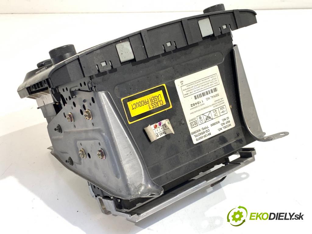 TOYOTA AVENSIS T25 liftback 2003 85 kW 2.0 D-4D (CDT250_) 1995 RADIO 86120-05070 (Audio zariadenie)
