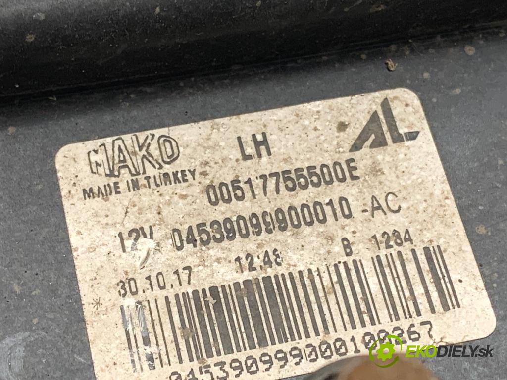 FIAT TIPO sedan 2017 70 kW 1.4 (356SXA1B) 1368 Hmlové svetlo, hmlovka ľavy predný 00517755500E