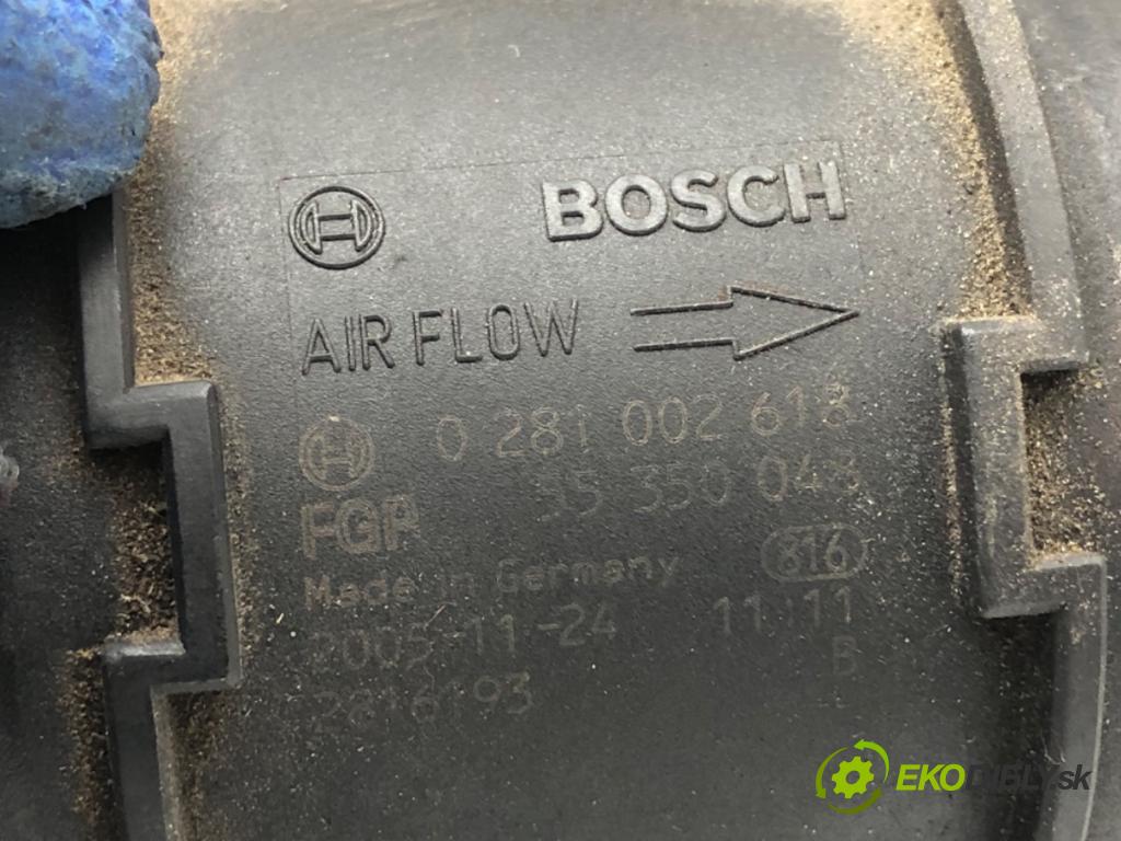 SAAB 9-3 sedan 2006 88 kW 1.9 TiD 1910 Váha vzduchu 0281002618 (Váha vzduchu)