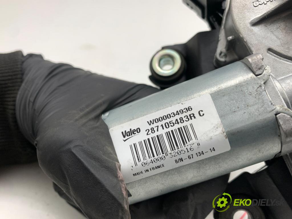 RENAULT CLIO IV liftback 2014 66 kW 0.9 TCe 90 898 motor stěračů zadní část 287105483R