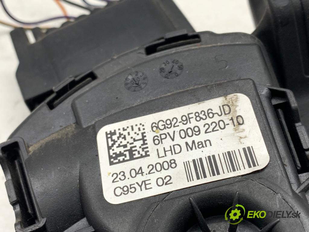 FORD S-MAX nadwozie wielkoprzestrzenne (MPV) 2008 92 kW 1.8 TDCi 1753 Potenciometer plynu 6G92-9F836-JD (Potenciometer plynového pedálu)
