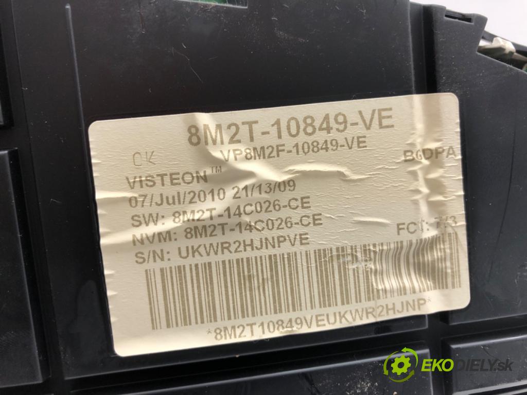 FORD S-MAX nadwozie wielkoprzestrzenne (MPV) 2008 92 kW 1.8 TDCi 1753 prístrojovka 8M2T-10849-VE (Přístrojová deska)