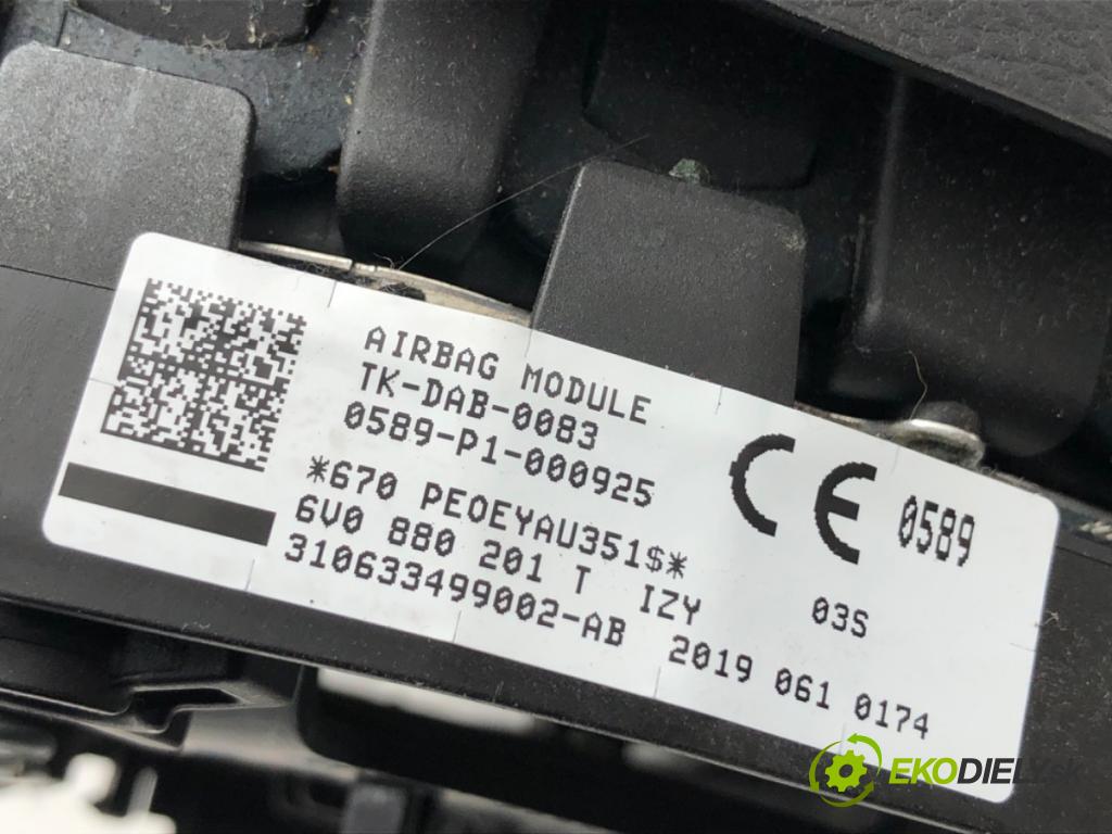 SKODA OCTAVIA III Kombi 2019 110 kW 2.0 TDI 1968 AirBag volantu 6V0880201T (Airbag)