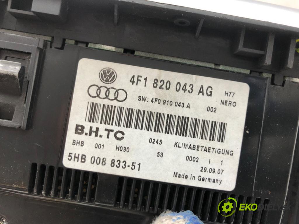 AUDI A6 C6 Kombi 2007 120 kW 2.7 TDI 2698 Panel ovládania kúrenia 4F1820043AG (Prepínacie páčky pod volantom)