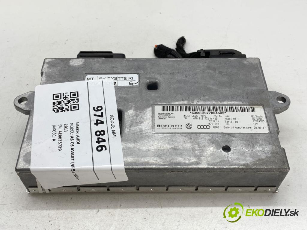 AUDI A6 C6 Kombi 2007 120 kW 2.7 TDI 2698 modul MMI 4E0035729