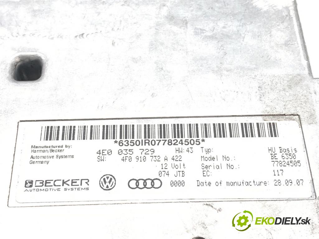 AUDI A6 C6 Kombi 2007 120 kW 2.7 TDI 2698 modul MMI 4E0035729