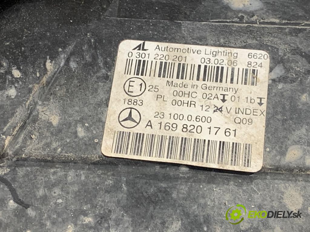 MERCEDES-BENZ W245 liftback 2006 103 kW B 200 CDI (245.208) 1991 Svetlomet ľavy predný A1698201761