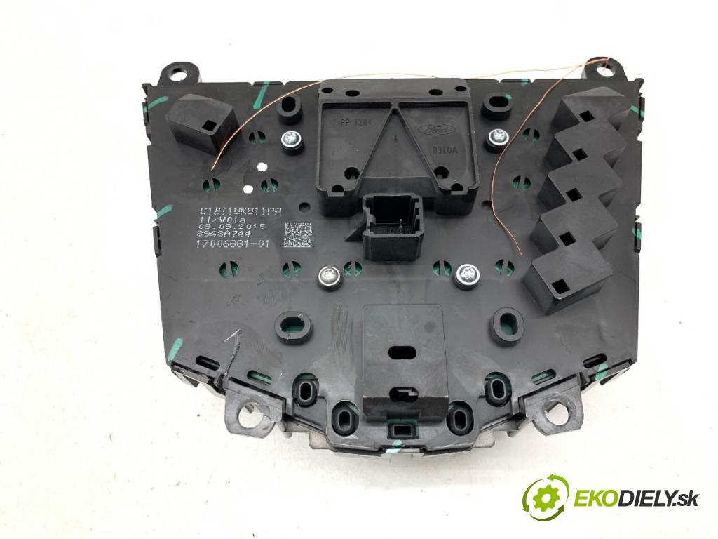 FORD FIESTA MK7 liftback 2015 70 kW 1.5 TDCi 1499 Panel ovládania radia C1BT-18K811-PA (Prepínacie páčky pod volantom)
