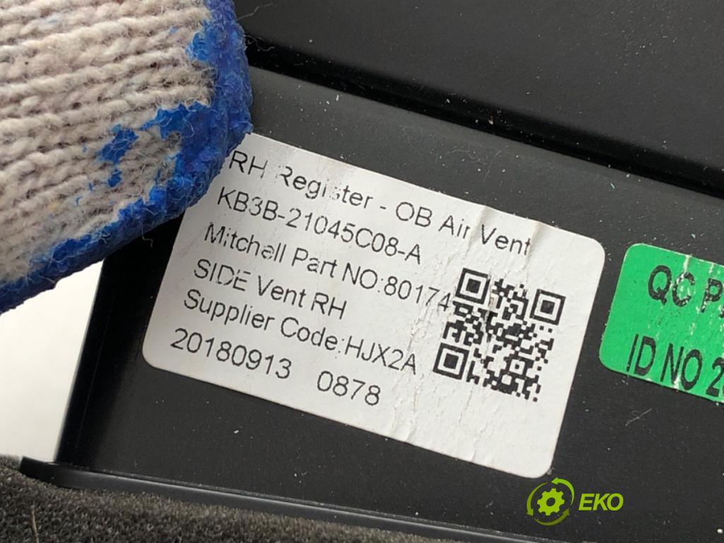 FORD RANGER V  2019 213 kW 2.3 213 kW [290 KM] benzyna 2019 - 2022 2261 mří topení pravý přední část KB3B-21045C08-A