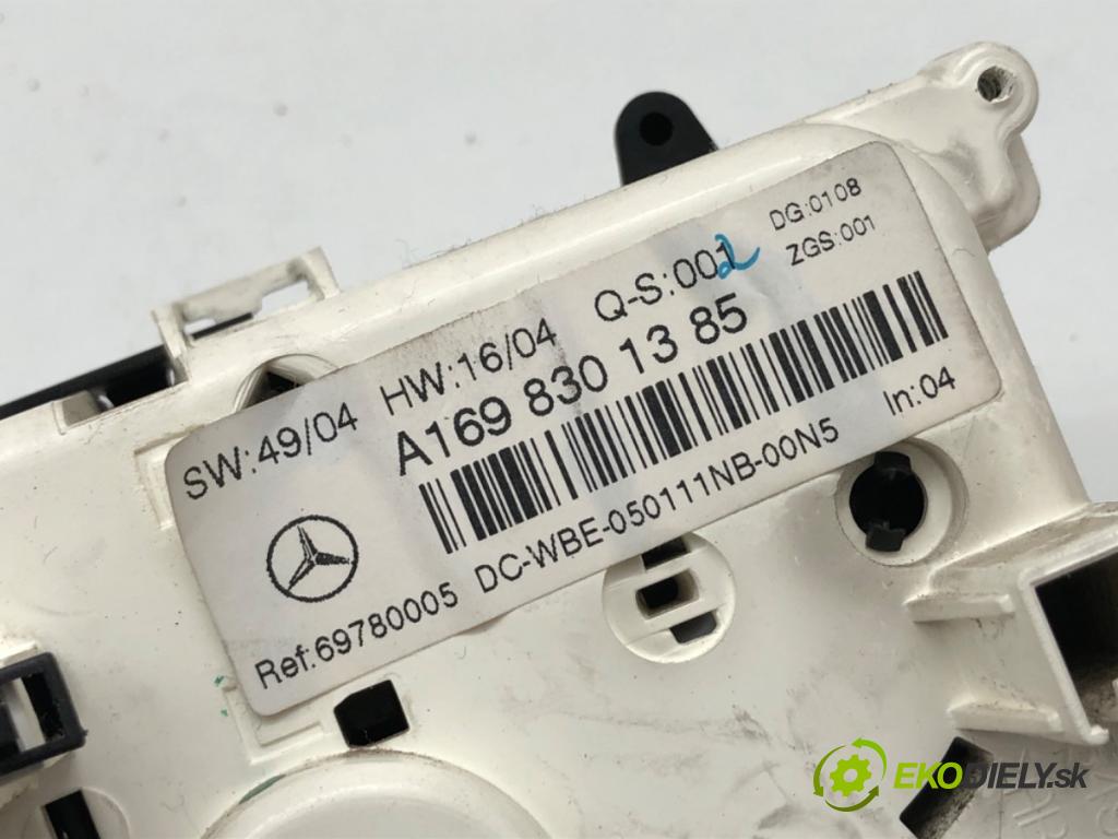 MERCEDES-BENZ W169 liftback 2005 103 kW A 200 CDI (169.008, 169.308) 1991 Panel ovládania kúrenia A1698301385 (Prepínacie páčky pod volantom)