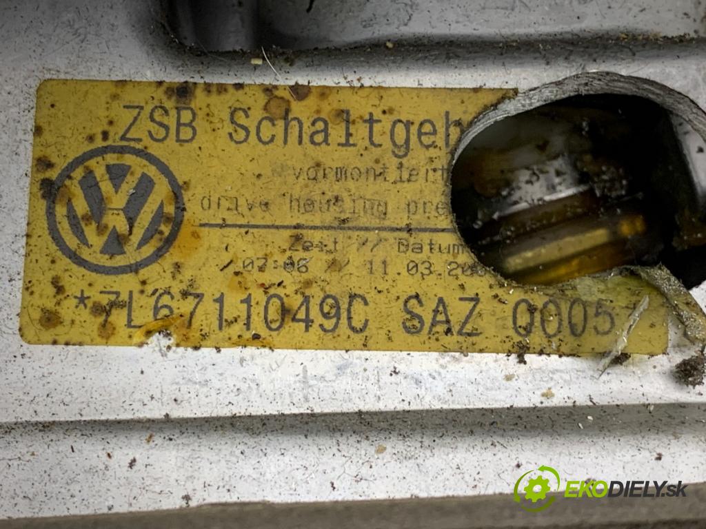 VW TOUAREG SUV 2004 128 kW 2.5 R5 TDI 2461 Kulisa 7L6711049C (Rýchlostná páka (kulisa))