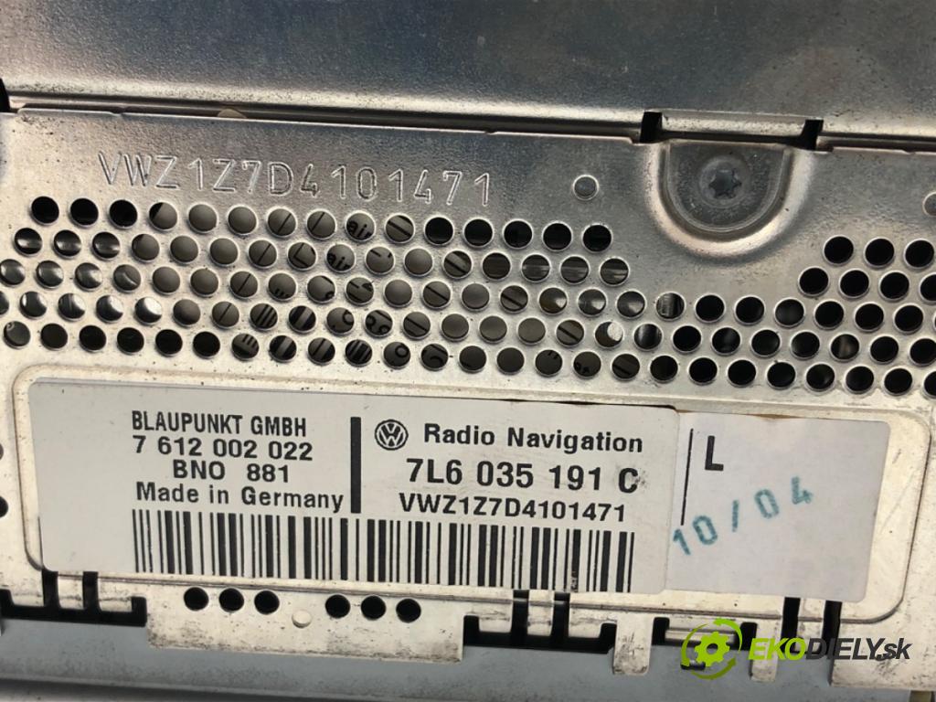 VW TOUAREG SUV 2004 128 kW 2.5 R5 TDI 2461 RADIO 7L6035191C (Audio zařízení)
