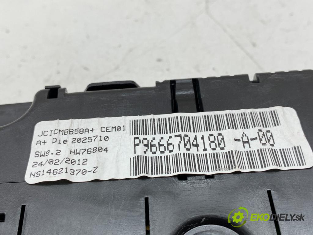 CITROEN C4 PICASSO I nadwozie wielkoprzestrzenne (MPV) 2012 82 kW 1.6 HDi 110 1560 prístrojovka P9666704180 (Přístrojová deska)