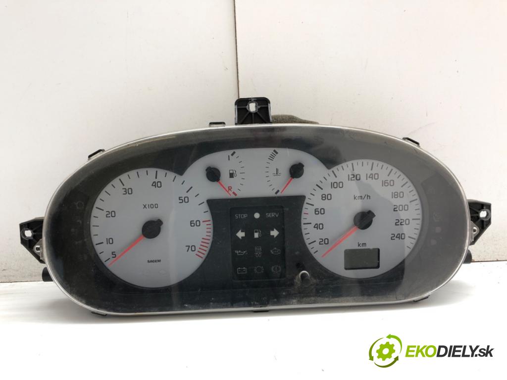 RENAULT SCENIC I nadwozie wielkoprzestrzenne (MPV) 2000 102 kW 2.0 16V RX4 1998 prístrojovka 8200038783 (Přístrojová deska)