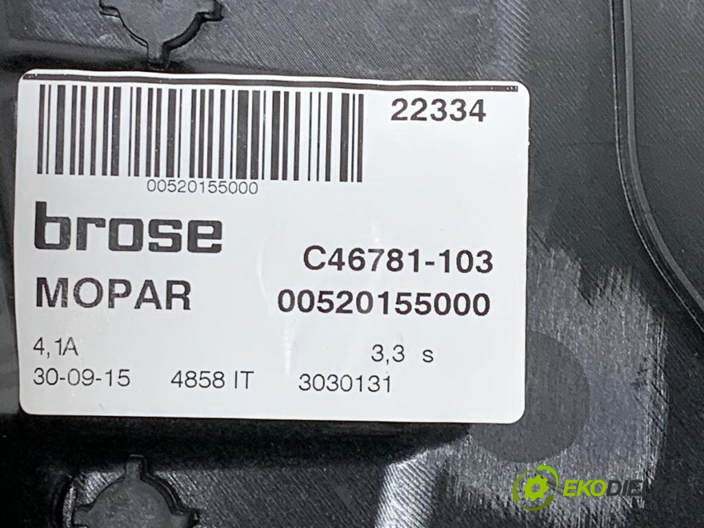 JEEP RENEGADE SUV 2015 103 kW 2.0 CRD 4x4 1956 mechanismus okna levý přední část 00520155000